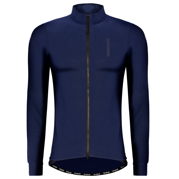 Chaqueta ciclista hombre manga larga azul marino