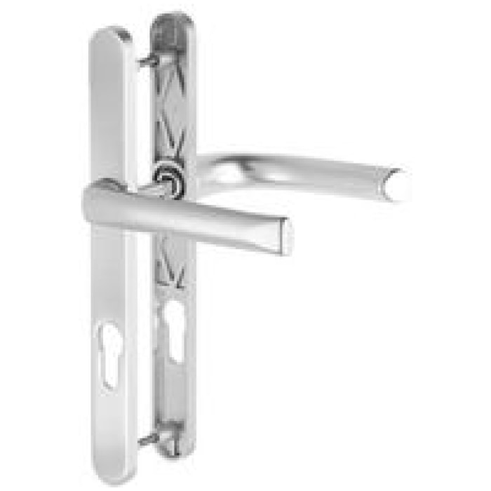 Ensemble de porte-fenêtre plaque étroite Atlanta 113KH/300LMSGL/1530 HOPPE Saillie réduite 195mm Argent F1 Clé i Entr.92 C.8 - ép.78/87 - 3649489