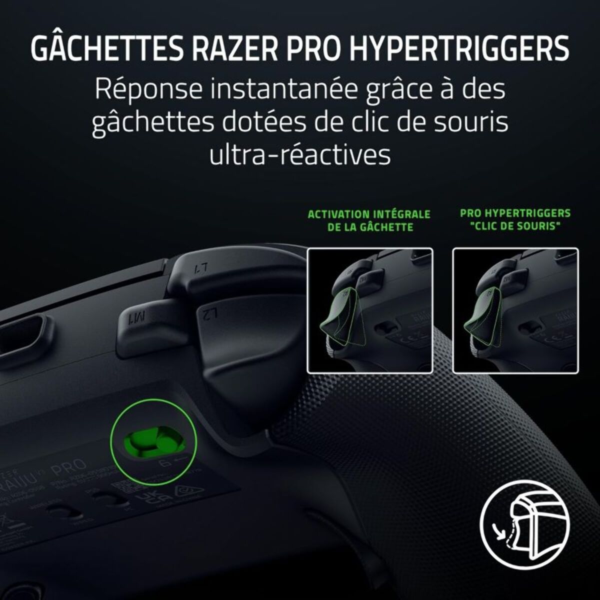 Manette RAZER Raiju V3 Pro Noir