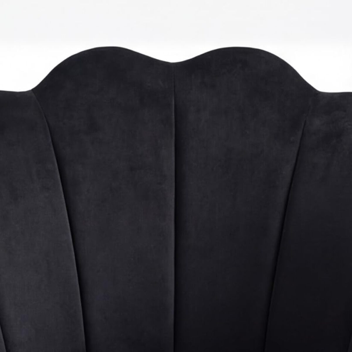 Poltrona in velluto design a conchiglia elegante e moderna, seduta imbottita confortevole con base in legno e gambe in metallo dorato, poltroncina versatile per soggiorno, camera o ufficio, stabile e resistente fino a 100 kg, stile raffinato e decorativo