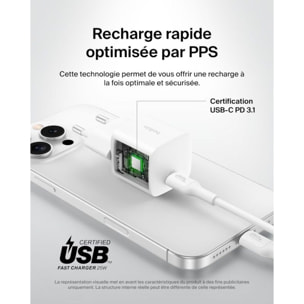Chargeur BELKIN 25W USB-C Blanc