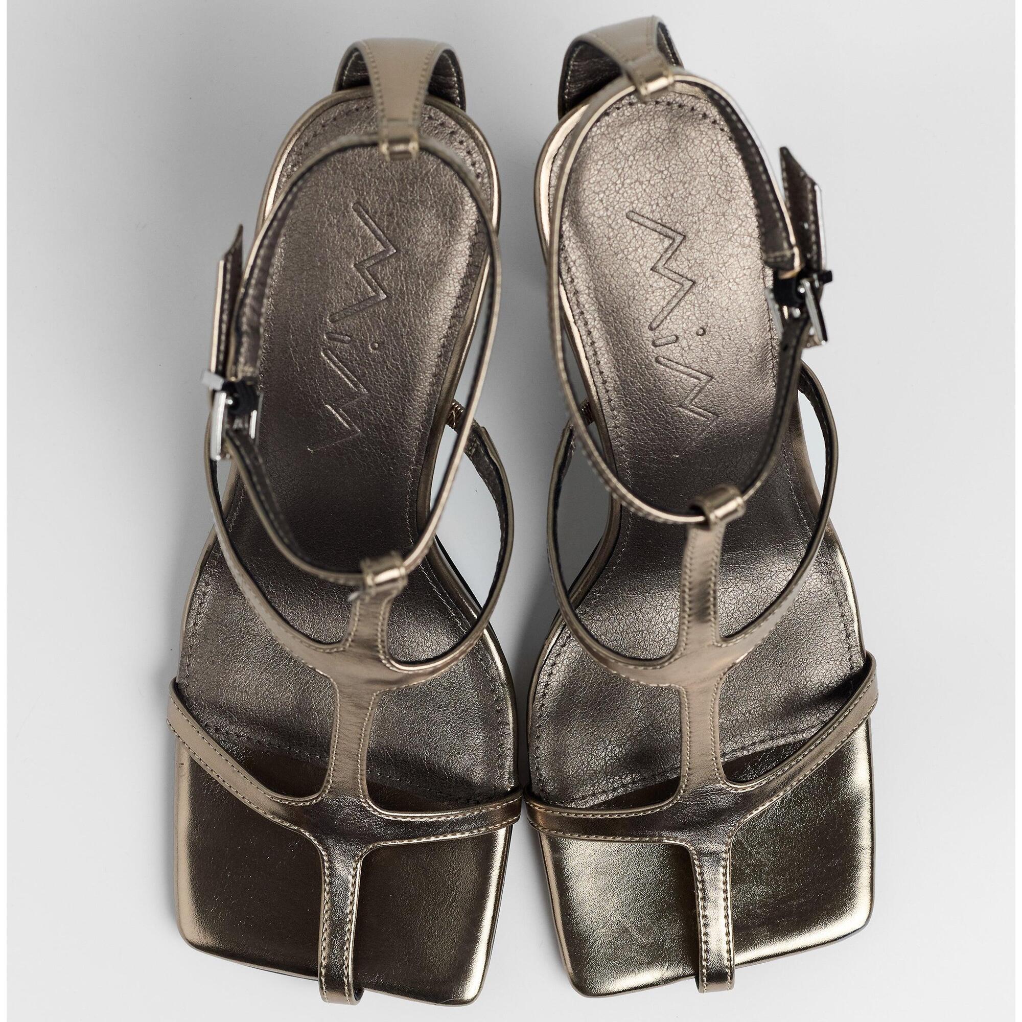 Sandalias de tacón - Anne Metalizado - 10 cm