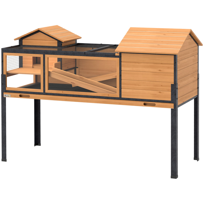 Terrarium design sur pieds - maison pour tortues - niches rampes plateau déjection - acier bois