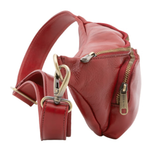 Marsupio  da uomo In Vera pelle Made in Italy 30x15x8,5 cm