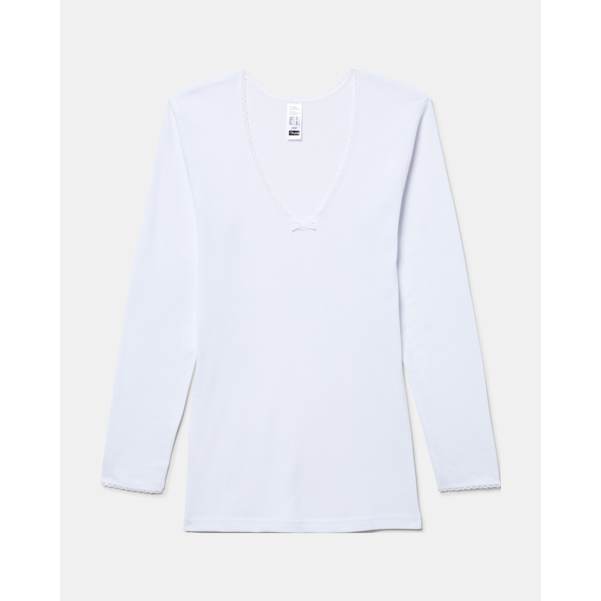 Camiseta térmica de mujer de fibra de invierno de manga corta