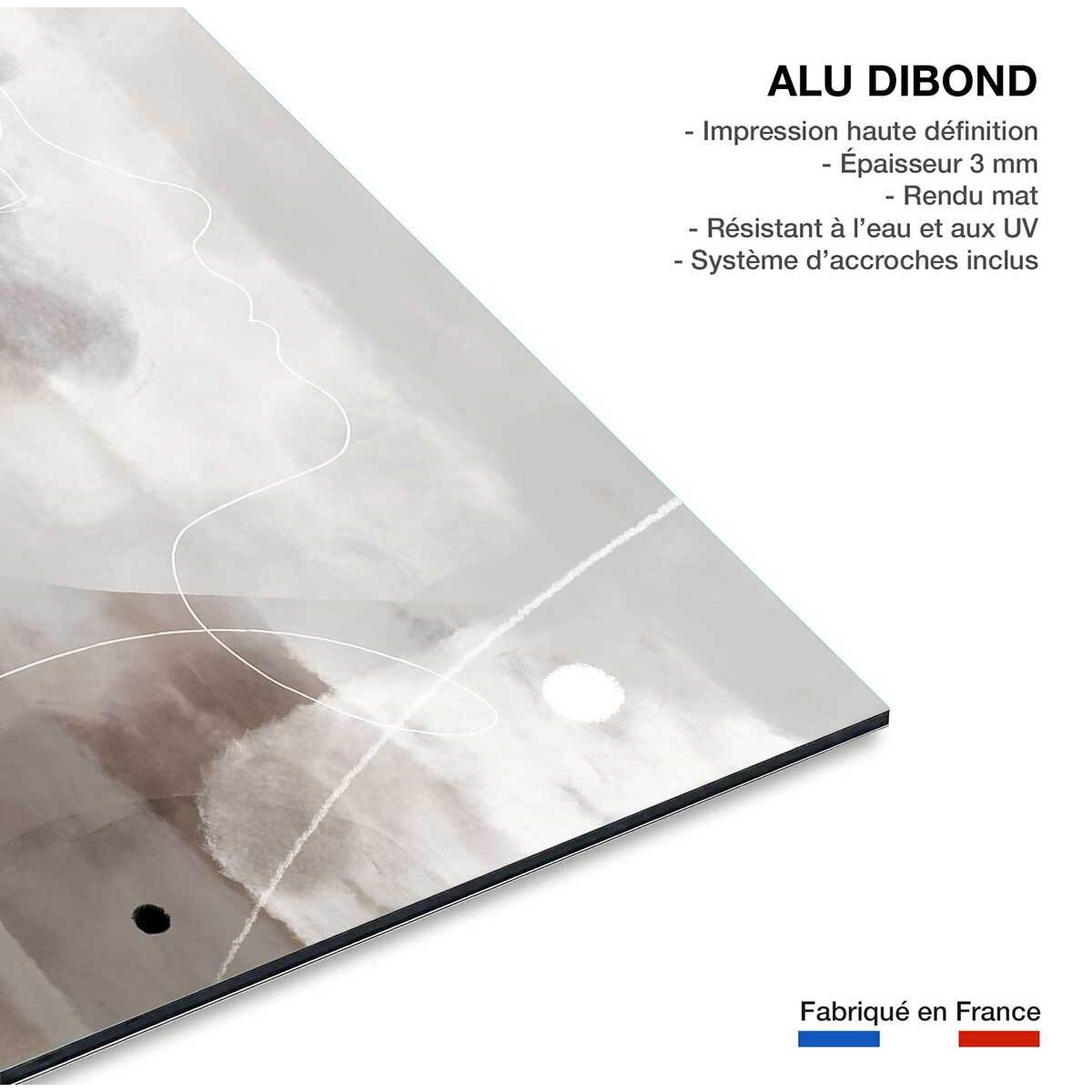 Tableau abstrait et soft line n°2 Tableau alu Dibond