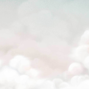Papier peint nuages doux chambre bébé - Nuages de Ouate Intissé