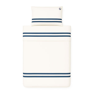 Juego de 3pzs color crudo (funda nórdica individual 155x200+30cm + sábana bajera 90x200+30cm + funda cojín 45x115cm) 100% algodón 180tc el ganso