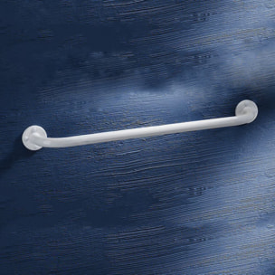 Barre de maintien droite PMR PELLET Essentiel acier époxy 60 cm blanc