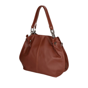 Borsa a mano da donna Made in Italy - Modello Ereba - 100% pelle - 38.0 x 30.0 x 12.0 cm