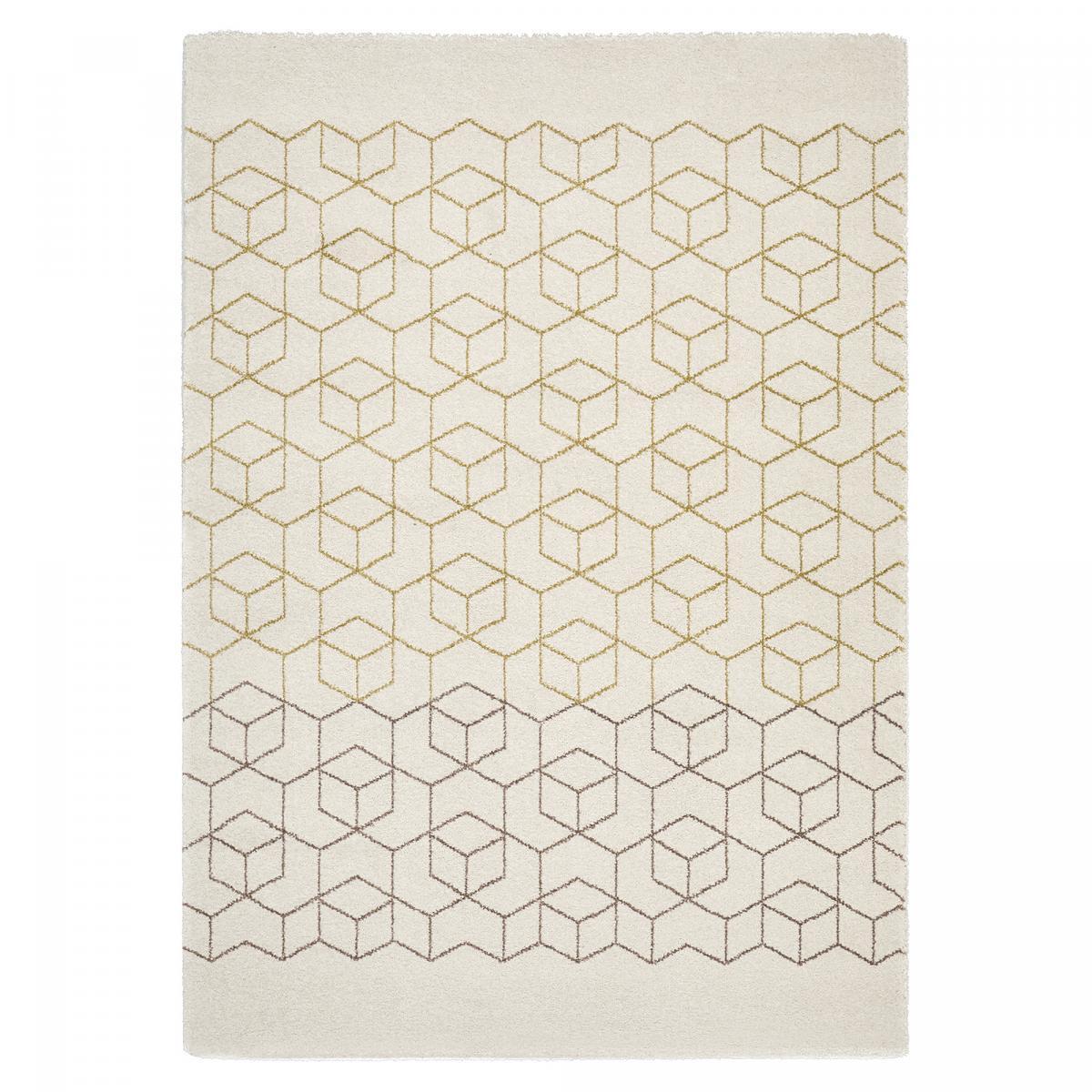 Tapis salon et chambre tissé motif géométrique JULE