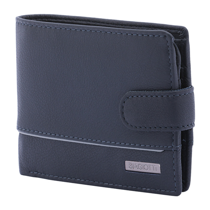 Portafoglio  da uomo In Vera pelle Made in Italy 10x12,5x2,5 cm