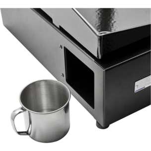 Plancha gaz LE MARQUIER Pure 375 Noir 3 brûleurs à poser, 75x40 cm