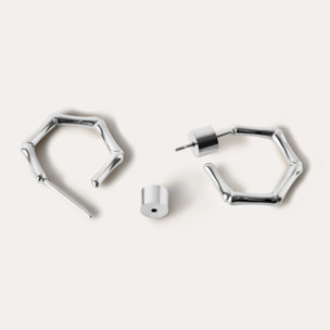 Orecchino Mini Bamboo in Acciaio