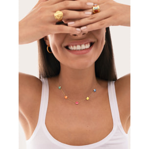 Collana Conchiglie Enamel Placcato Oro