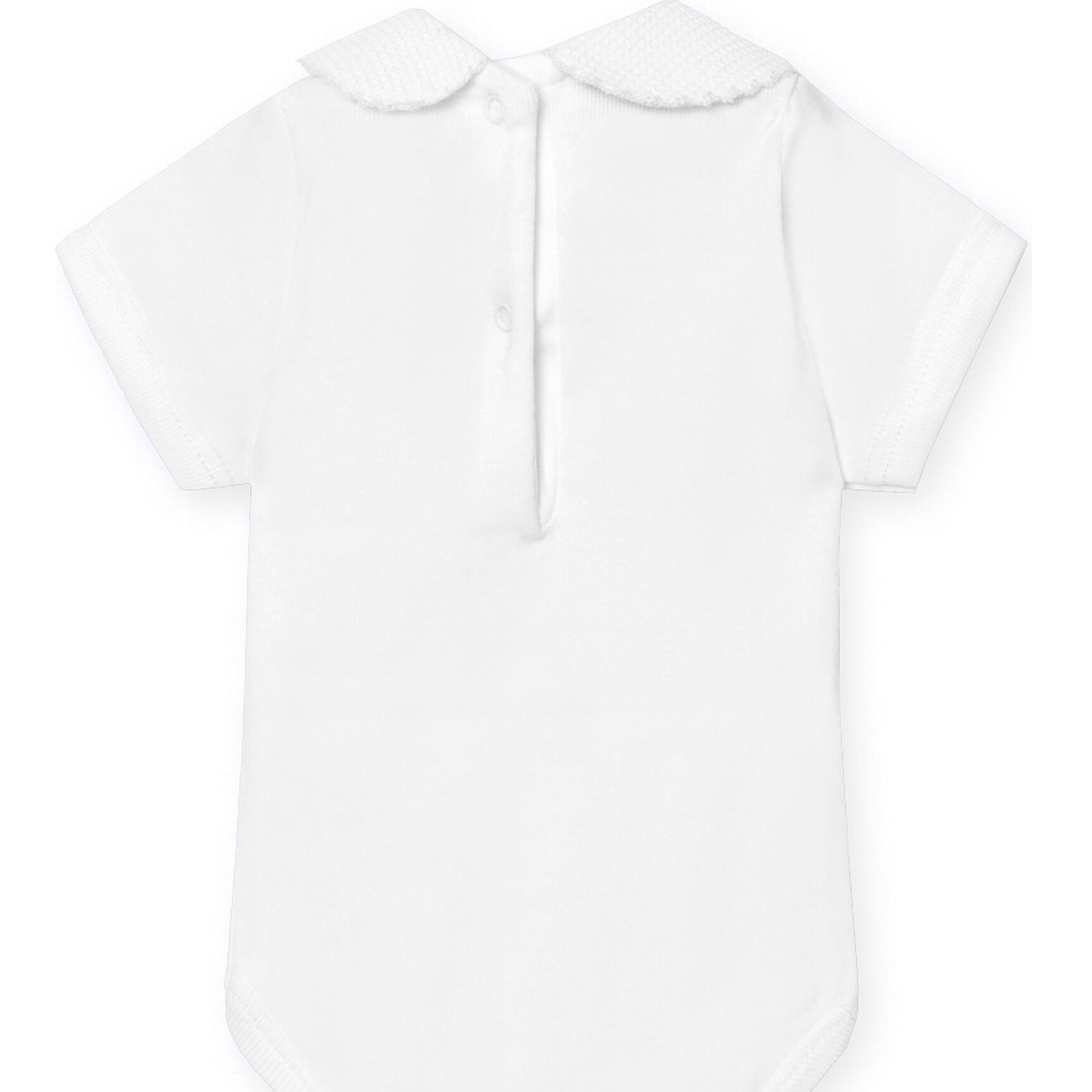 Body bebé manga corta cuello piqué