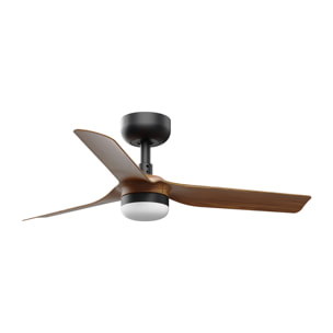 MINI PUNT S LED Ventilateur noir/bois foncé DC