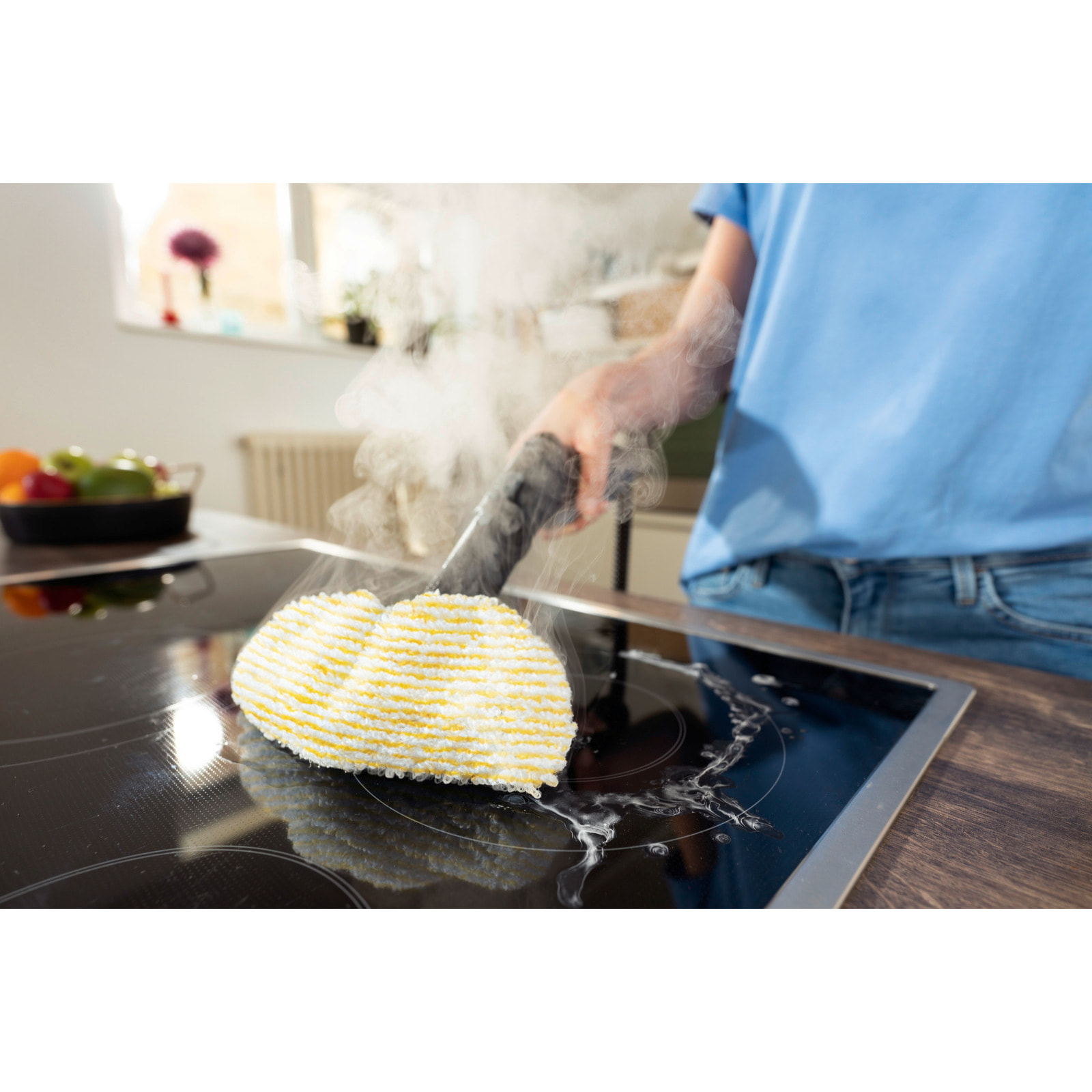 Nettoyeur vapeur Karcher SC 3 Deluxe Easyfix - Pression 3.5 bar- Débit vapeur 40 g/min- Temps de chauffe rapide- Kit sols Easyfix