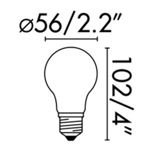 Lampadina STANDARD FILAMENTO LED AMBRA E27 5W 2200