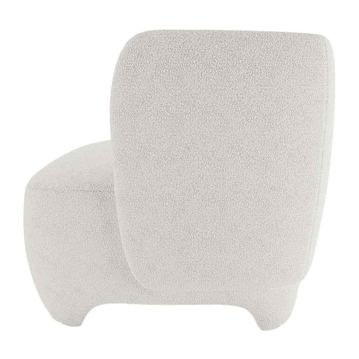 NOA - Fauteuil en laine bouclée écrue