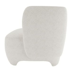 NOA - Fauteuil en laine bouclée écrue