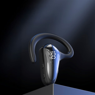 Cuffie Bluetooth YX02 monaurali con schermo digitale.