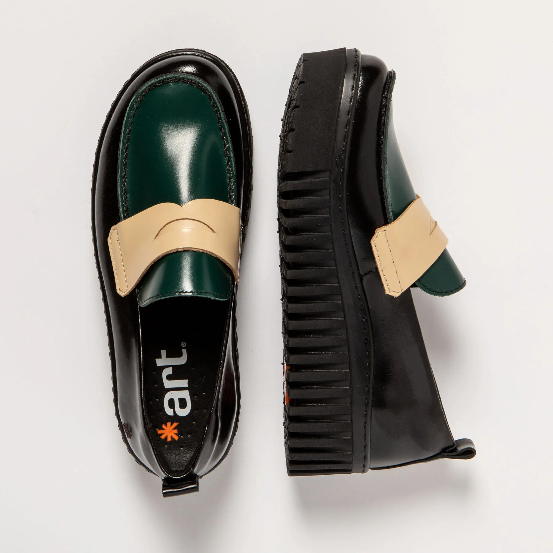 Zapatos 1530S NAPPA SHINNY BLACK-JUNGLE/BRIGHTON color Black-jungle