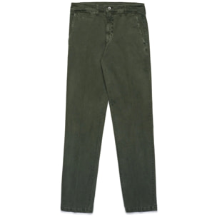 Pantaloni Robe di Kappa Uomo Werner Peached Gabardine Verde