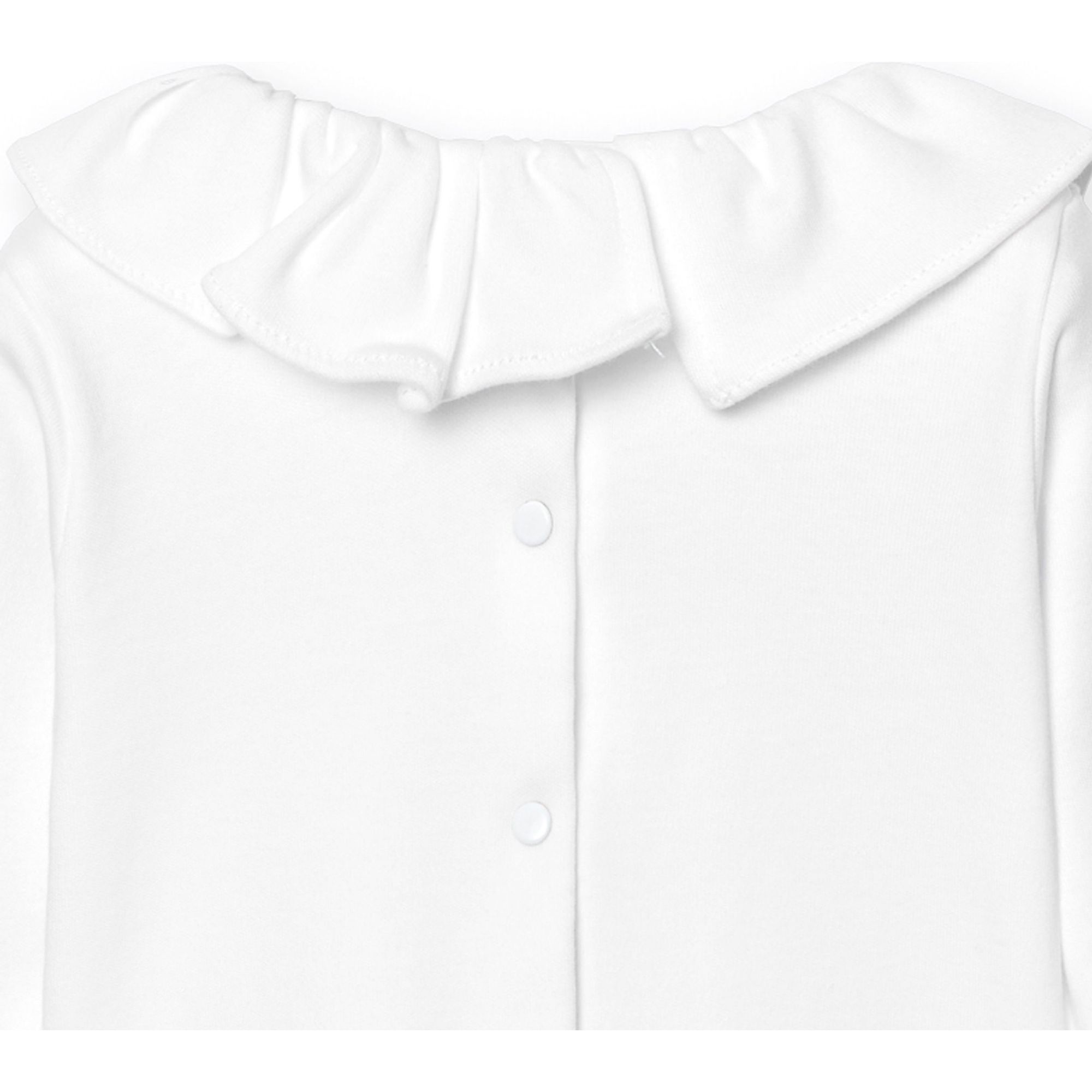 Camiseta bebé manga larga cuello volante