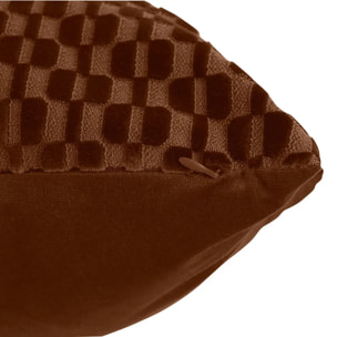 Coussin Selia carré 40x40cm marron