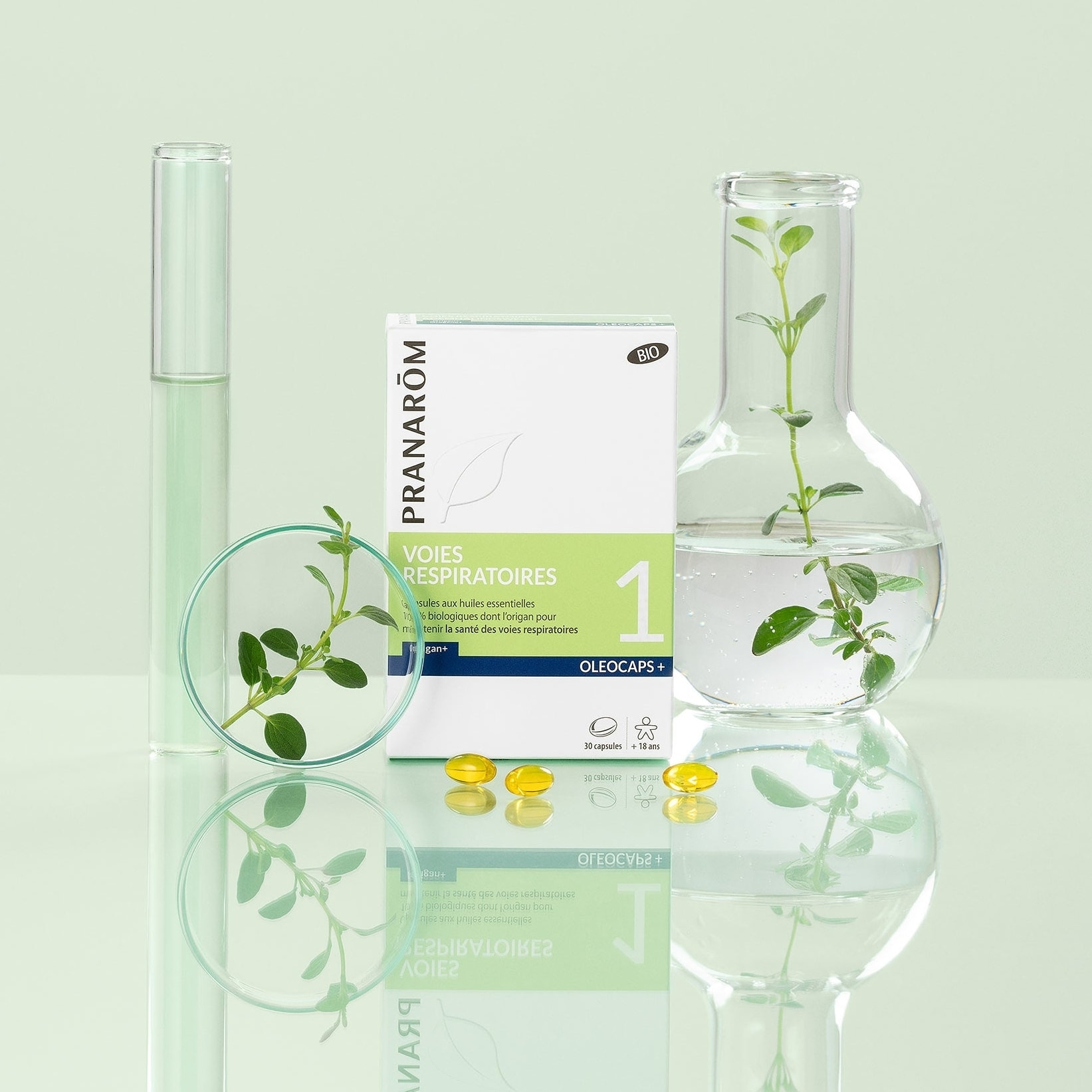 Pranarom - Duo Oleocaps 1 - Capsules Voies respiratoires - Bio - 30 capsules