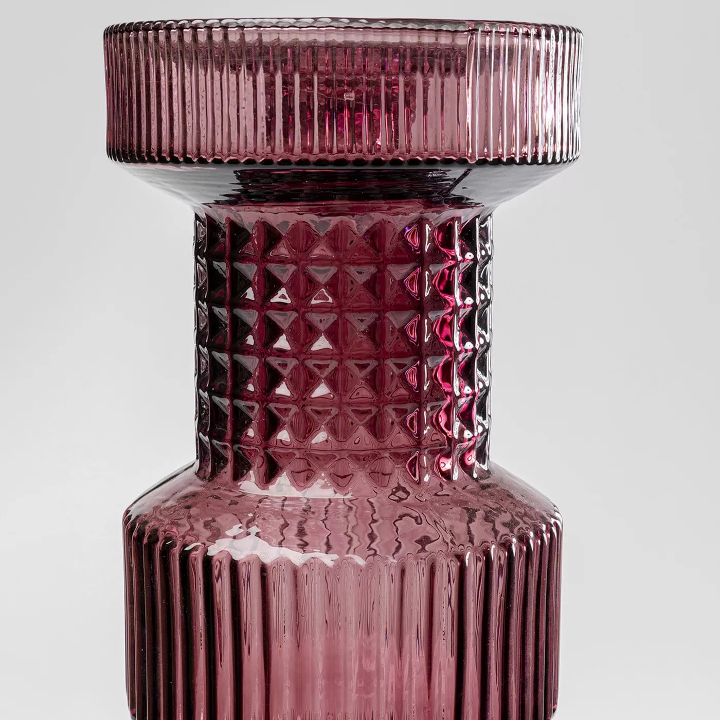 Bougeoir Marvelous Duo rose gris 49cm Kare Design