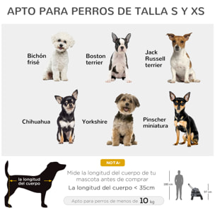 Cochecito para Mascotas Plegable Carrito para Perros y Gatos con Ventanas de Malla Cojín Lavable Correas de Seguridad Cubierta de Tela Oxford y Marco de Acero 82x47x97 cm Gris