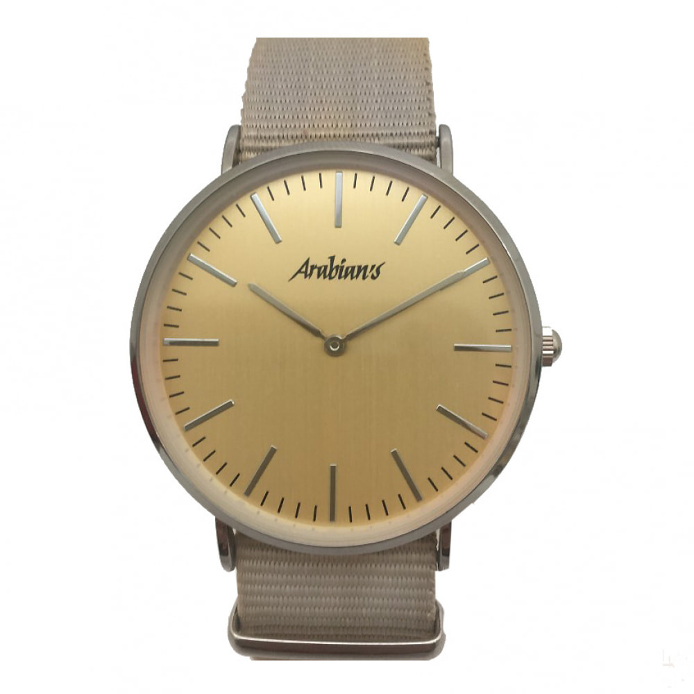 Reloj Arabians HBA2228BO Unisex Analogico Cuarzo con Correa de Textil