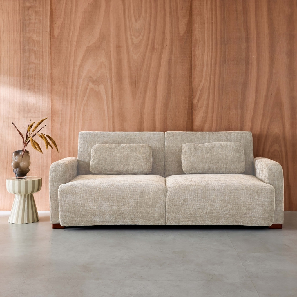 Canapé convertible 3 places tissu DANY