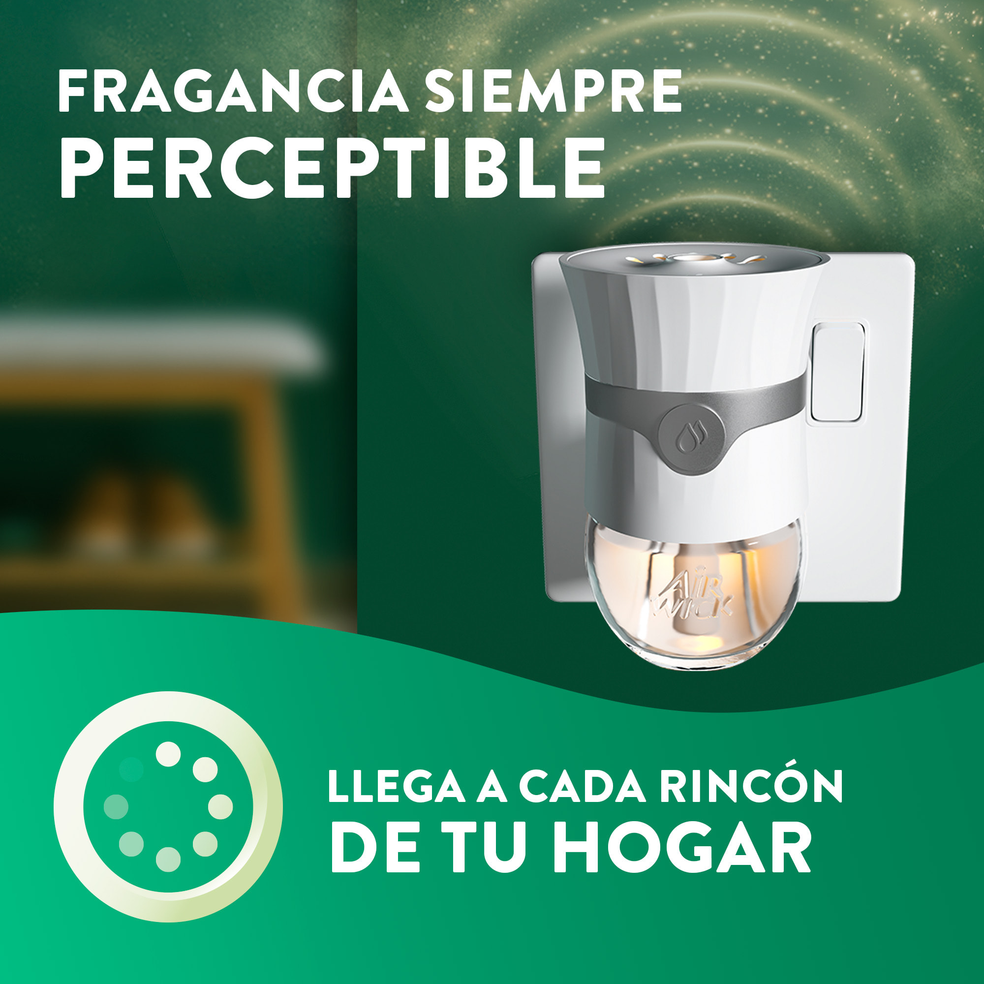 Air Wick Ambientador Eléctrico - Ambientador difusor inteligente con tecnología Anti-Fading con aroma a Lavanda - Aparato y Recambio