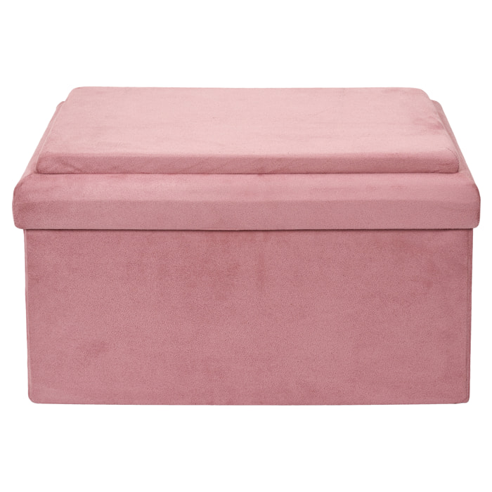 Coffre Banc Pliable Compatible Brique Rose M2