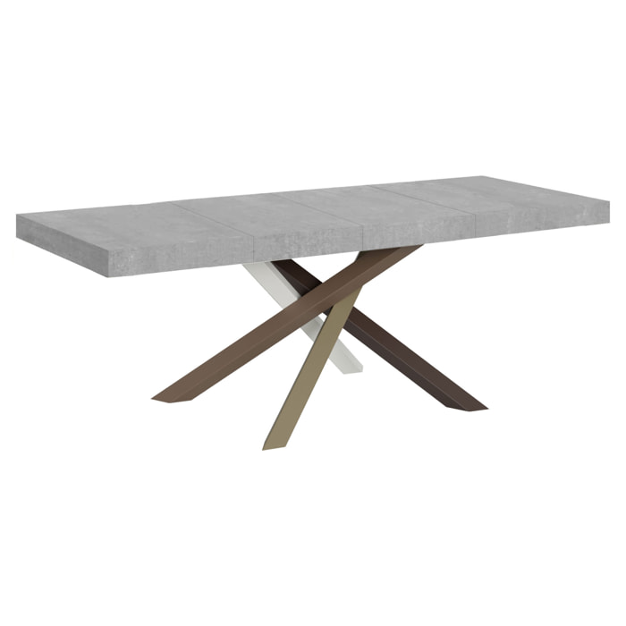 Mesa extensible 90x180/284 cm Volantis Premium Cemento estructura multicolor 4/C