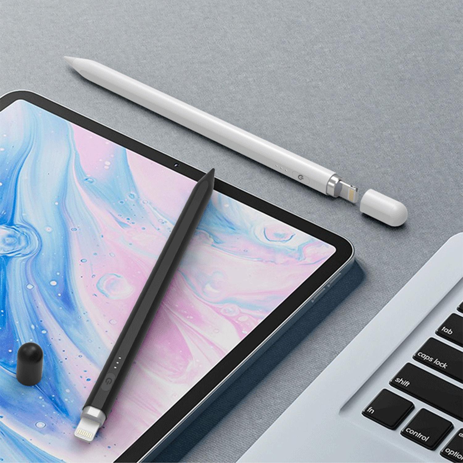 Penna a matita P7-L per iPad. Certificato MFI, con ricarica Lightning e assorbimento magnetico.