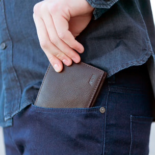 Cartera Hombre Piel Jaslen Hannover Marron