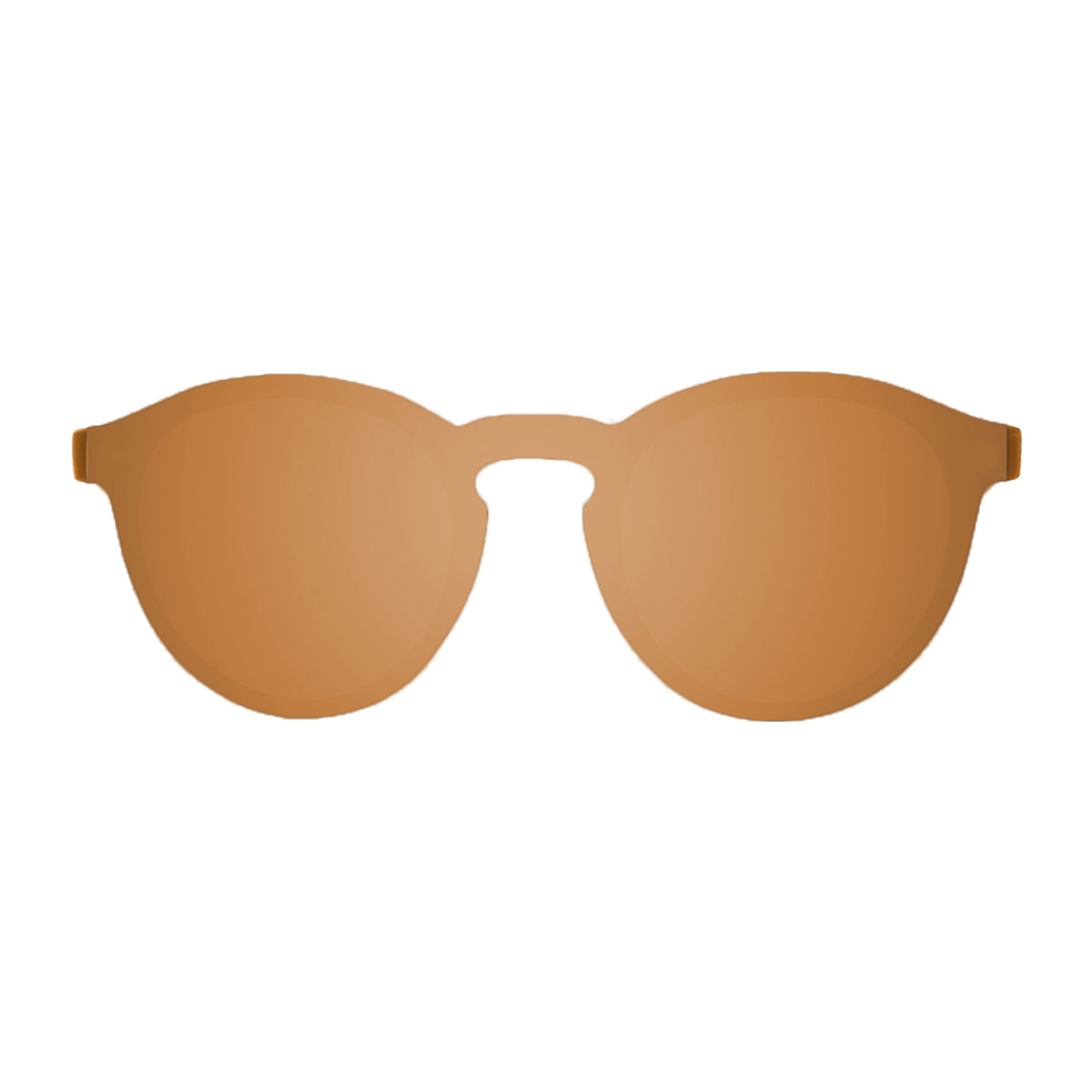 Gafas de sol PALO ALTO RIGA - Mate demi marrón / Plana marrón