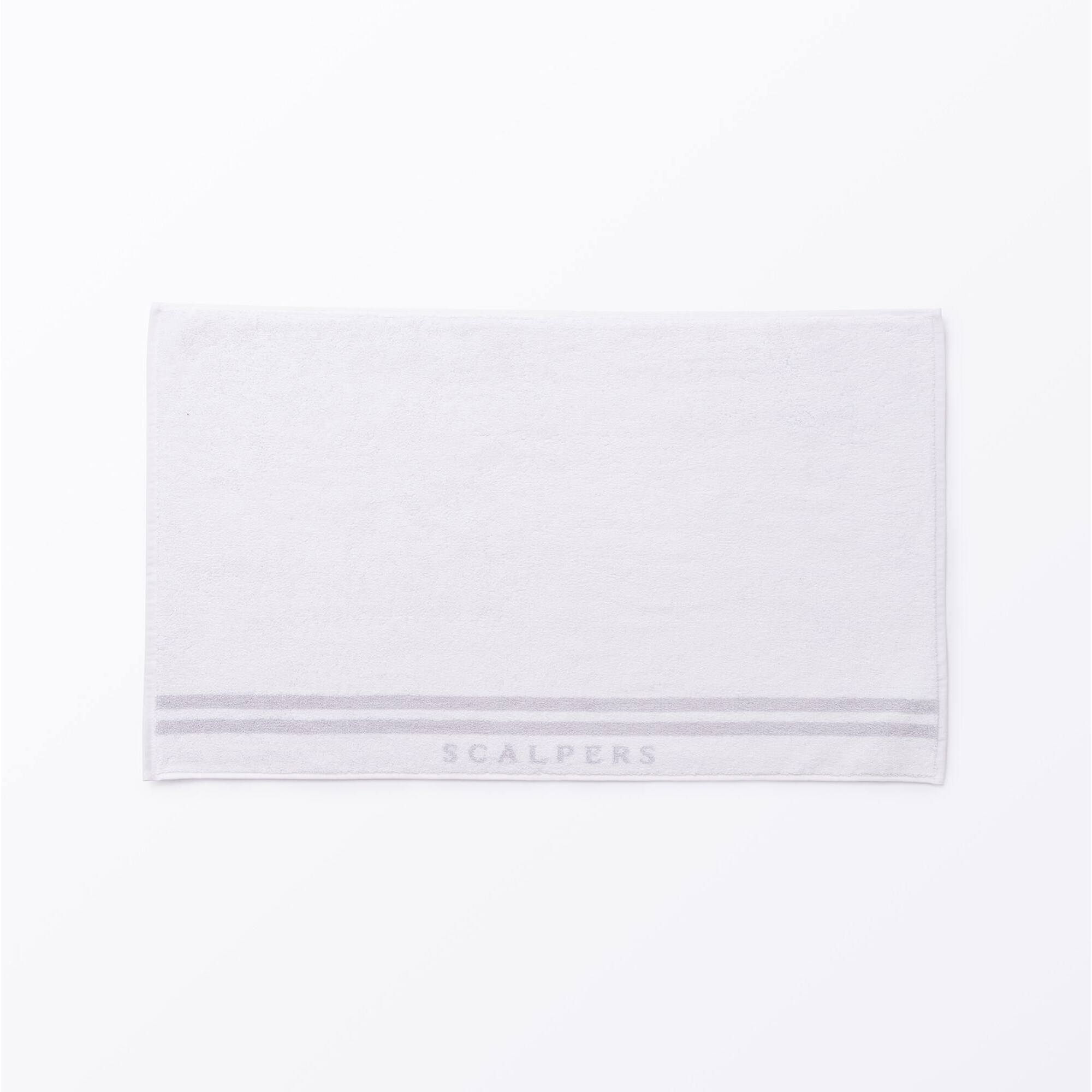 Set de albornoz s-m 100% algodón blanco 360gsm + alfombrilla de baño 50x80cm scalpers home