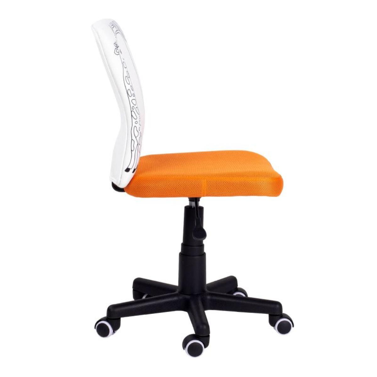 Silla de estudio infantil Píntame Naranja - Blanco