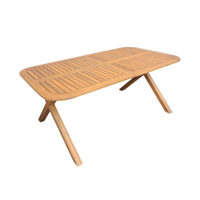 Table de jardin extensible bois d'acacia 6-8 places TANZO