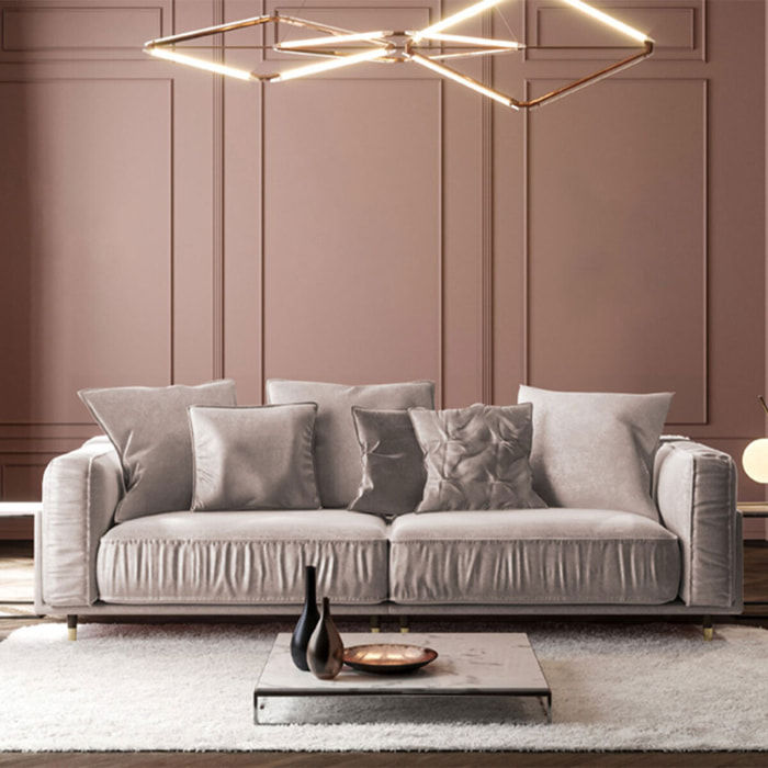 Canapé Velours Fiorenzo - 3 places