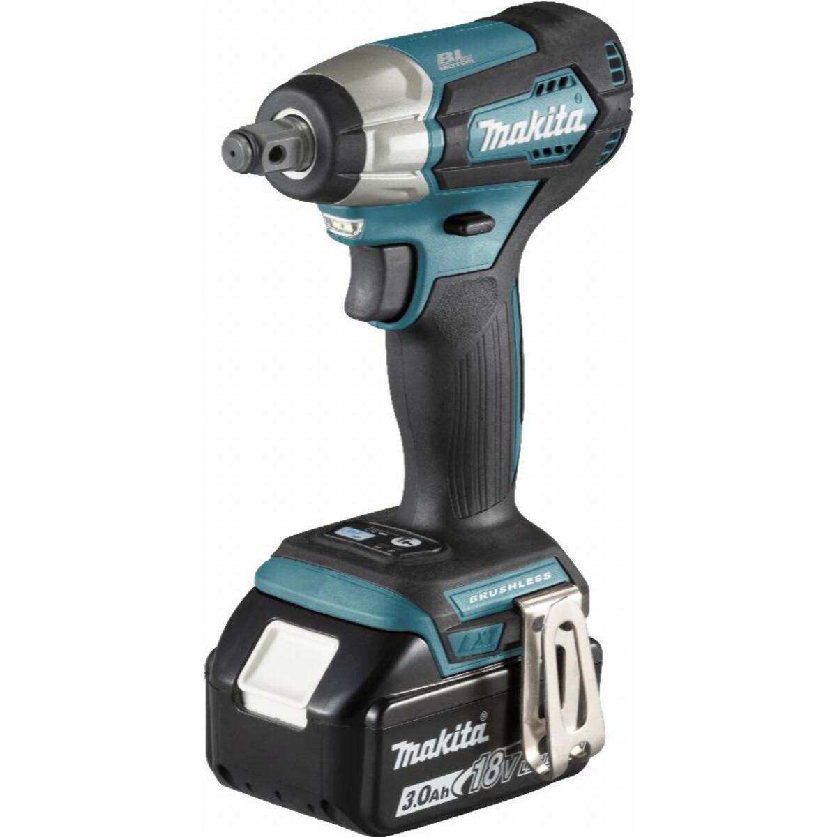 Atornillador de impacto MAKITA 18 V Li-Ion 3 Ah 180 Nm - 2 baterías, cargador, maletín - DTW181RFJ
