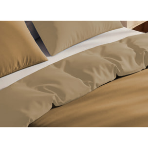 Copripiumino Bicolor Double Face Matrimoniale 100% Cotone Made in Italy