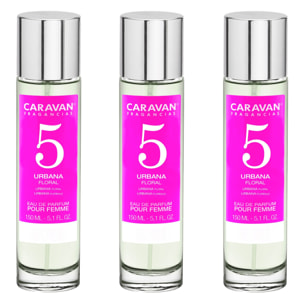 Caravan fragancias set de 3 frascos perfume de mujer nº5, de 150 ml
