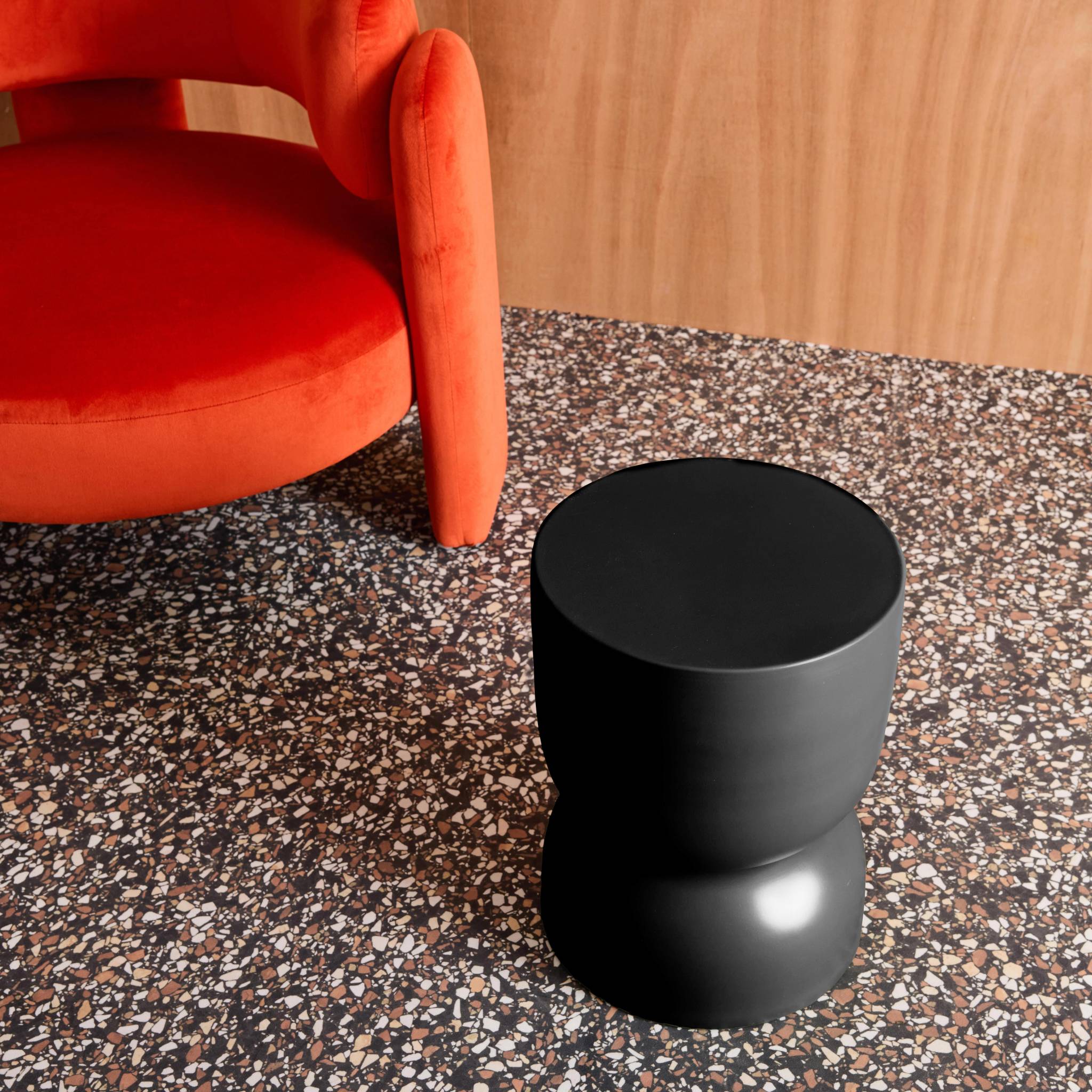 Table d'appoint, bout de canapé, table de chevet métal Ø32 x H42cm MADI