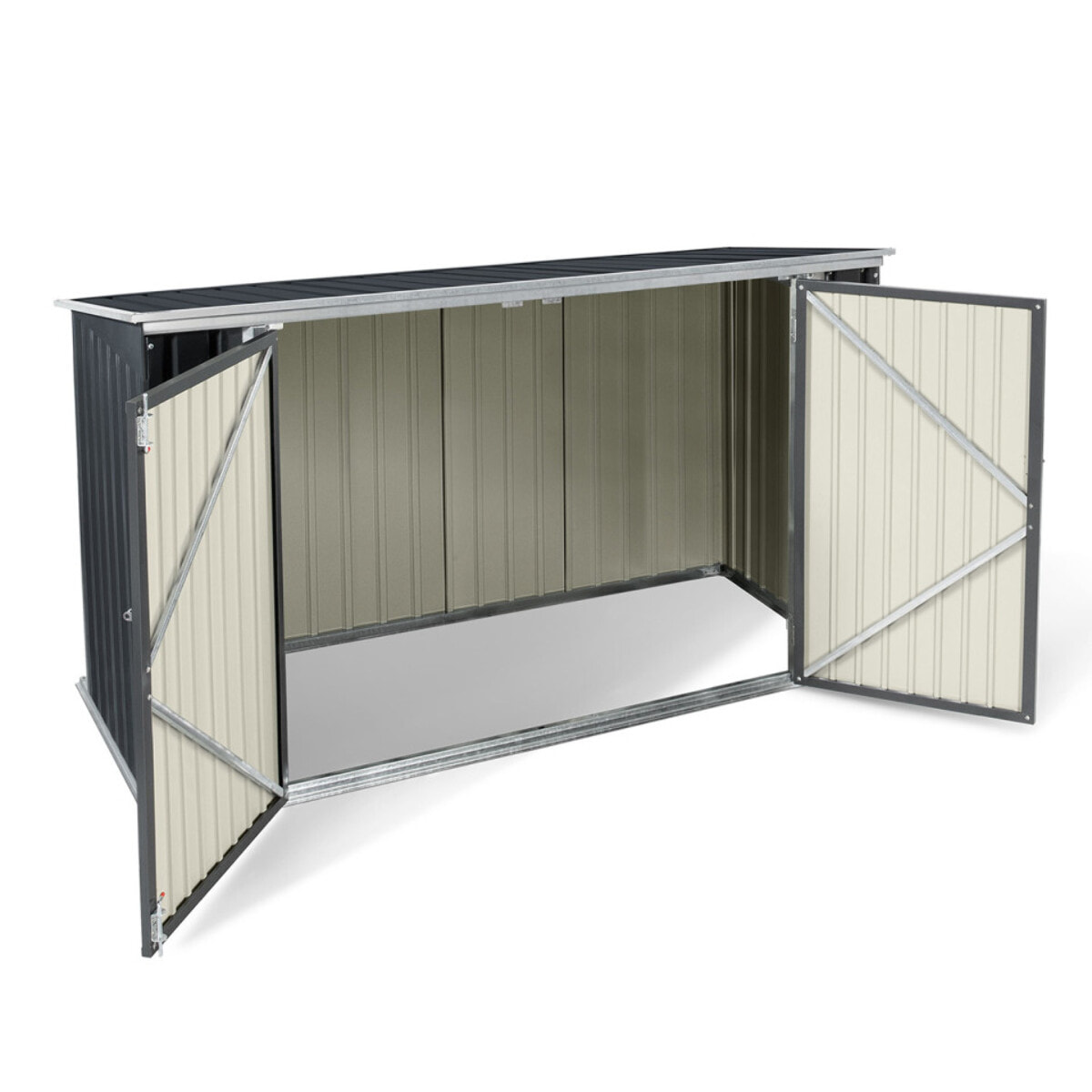 Abri de jardin en métal multi rangements